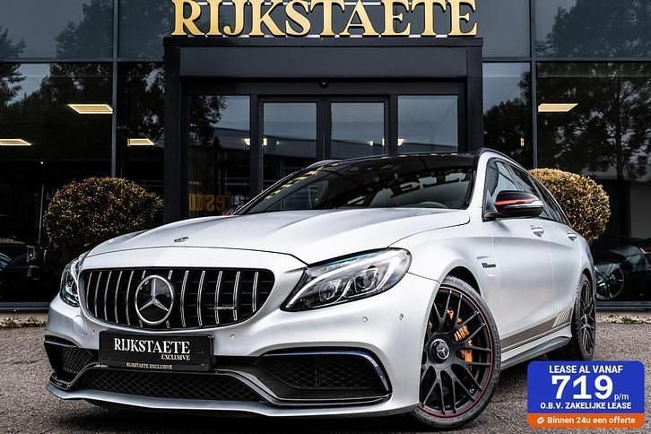 Grijs, metallic lak Gebruikt 2016 Mercedes C63S AMG AMG Stationwagen | € 44.900 (Eerlijke prijs) - Afbeelding 1/4