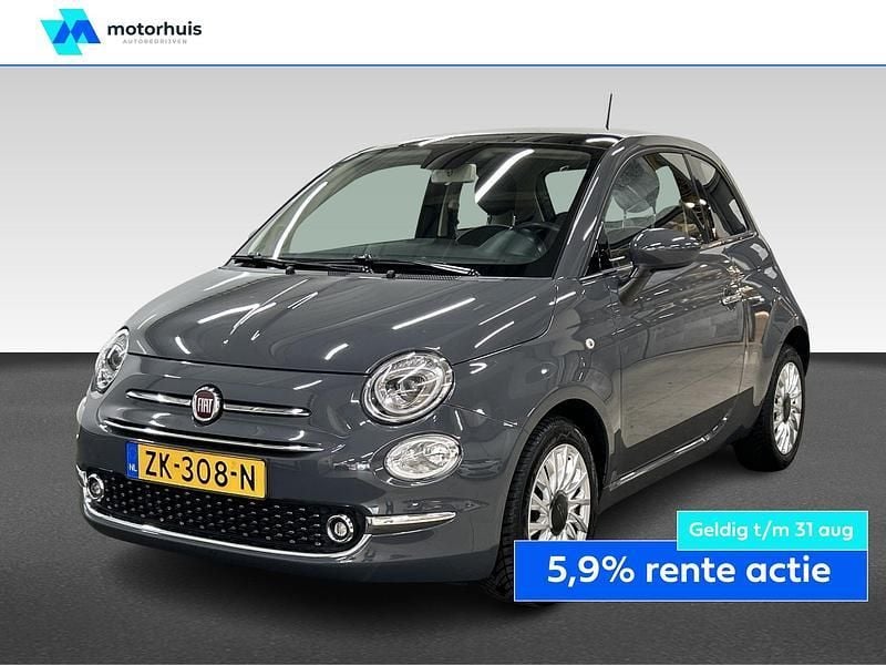Grijs Gebruikt 2019 Fiat 500 Lounge Hatchback | € 10.440 (Eerlijke prijs) - Afbeelding 1/4