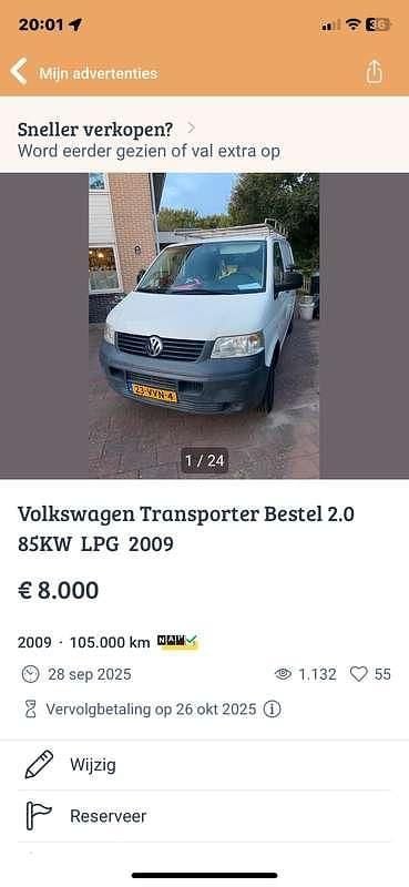 Gebruikt 2009 VW T5 Van | € 8.000 (Super prijs) - Afbeelding 1/4