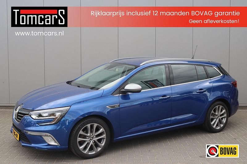 Blauw Gebruikt 2021 Renault Mégane GrandTour GT-Line Stationwagen | € 22.750 (Duur) - Afbeelding 1/3