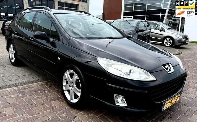 Zwart Gebruikt 2006 Peugeot 407 Stationwagen | € 2.250 (Iets duurder) - Afbeelding 1/4