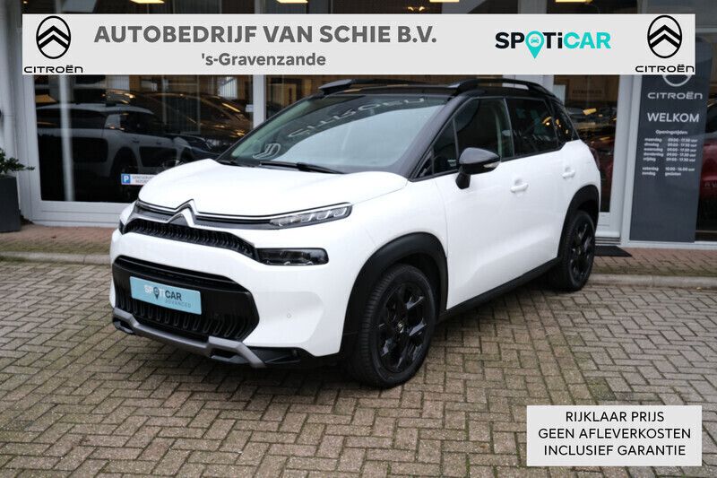 Wit, metallic lak Gebruikt 2021 Citroën C3 Aircross Shine SUV | € 21.950 (Eerlijke prijs) - Afbeelding 1/4