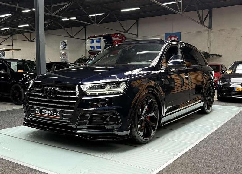 Blauw, metallic lak Gebruikt 2016 Audi Q7 S-Line SUV | € 44.999 (Iets duurder) - Afbeelding 1/4