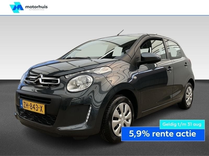 Grijs Gebruikt 2019 Citroën C1 Feel Hatchback | € 8.445 (Eerlijke prijs) - Afbeelding 1/4