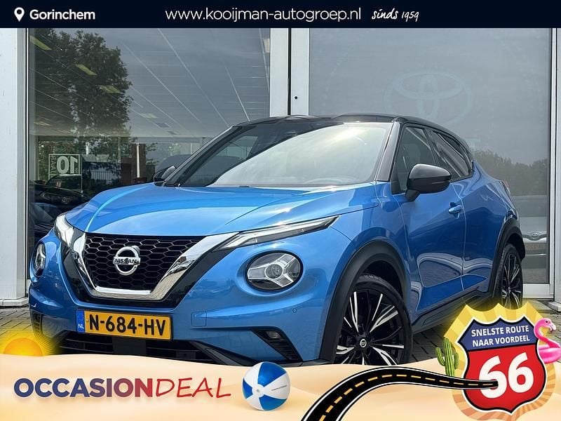 Blauw, metallic lak Gebruikt 2021 Nissan Juke Premium Edition SUV | € 19.900 (Eerlijke prijs) - Afbeelding 1/4