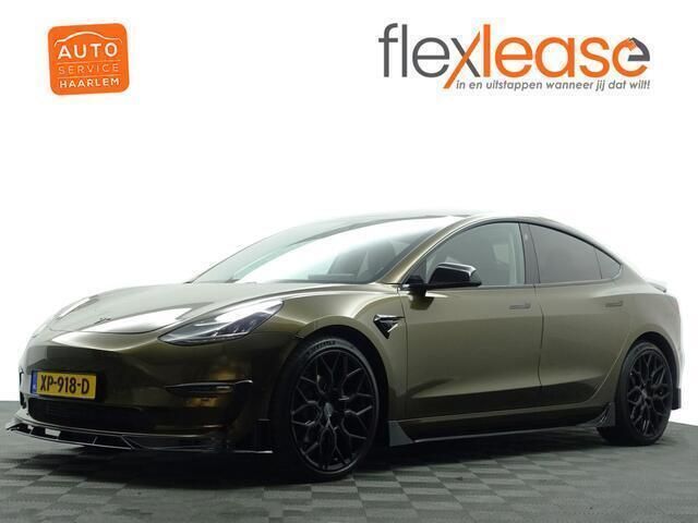Groen, metallic lak Occasion 2019 Tesla Model 3 Long Range AWD Sedan | € 29.900 - Afbeelding 1/4