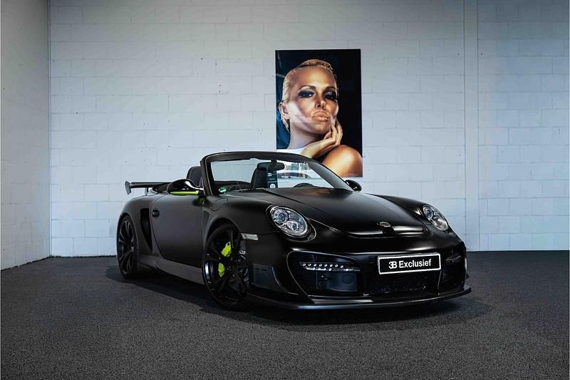 Zwart (mat) Gebruikt 2011 Porsche 911 Turbo S Cabriolet Cabriolet | € 159.500 - Afbeelding 1/4