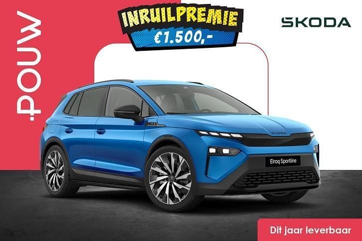 Blauw Nieuw 2025 Skoda Elroq Business Line SUV | € 53.750 - Afbeelding 1/1
