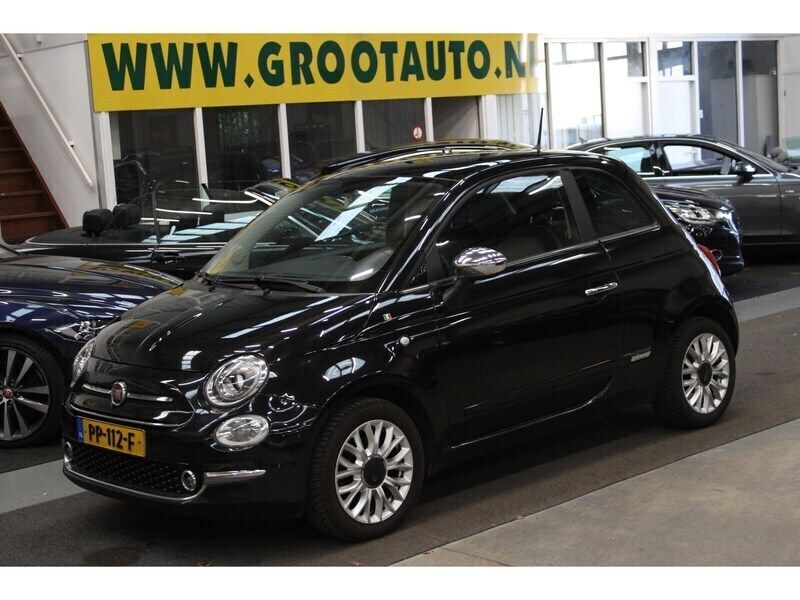 Zwart Gebruikt 2016 Fiat 500S Hatchback | € 6.444 (Eerlijke prijs) - Afbeelding 1/4