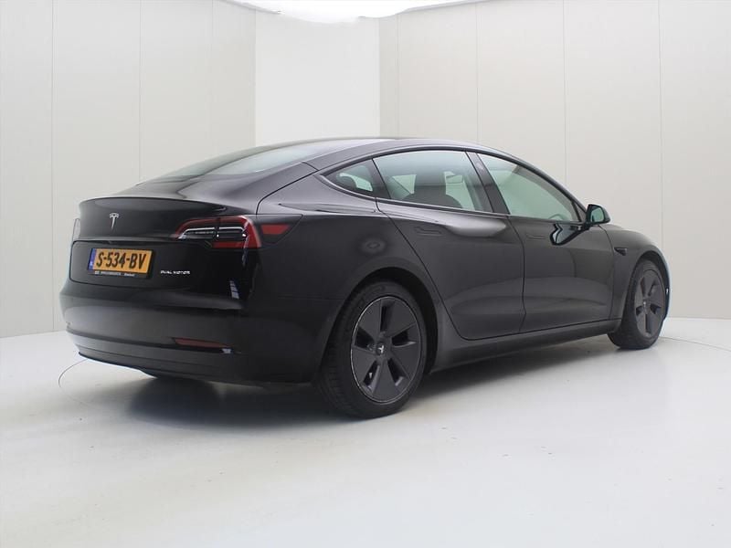 Occasion Tesla Model 3 Long Range AWD 366 kW (498 PK) 2021 Zwart Sedan