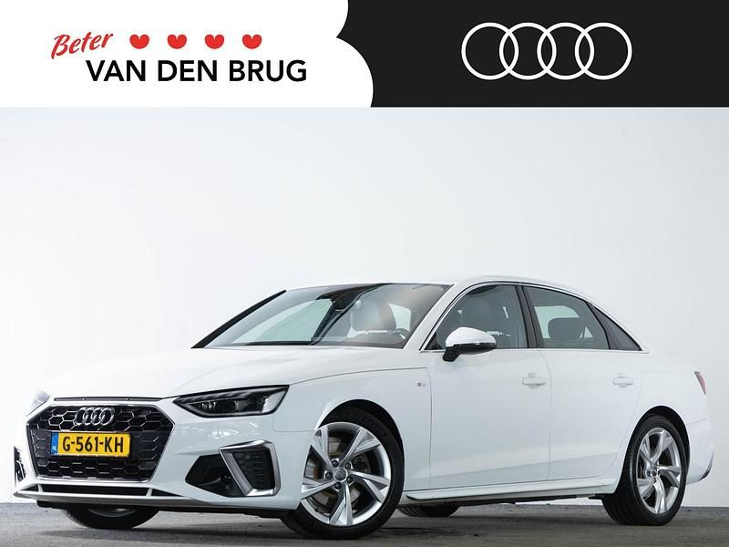 Wit Gebruikt 2019 Audi A4 S-Line Sedan | € 24.900 (Eerlijke prijs) - Afbeelding 1/4