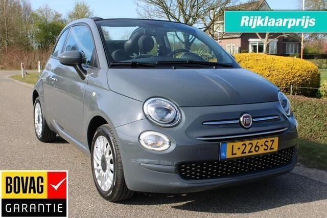 Grijs Gebruikt 2021 Fiat 500C Lounge Cabriolet | € 14.900 (Eerlijke prijs) - Afbeelding 1/4