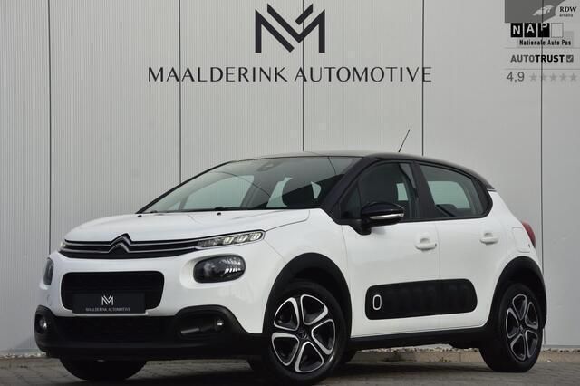 Wit Gebruikt 2018 Citroën C3 PureTech Hatchback | € 11.440 (Super prijs) - Afbeelding 1/4
