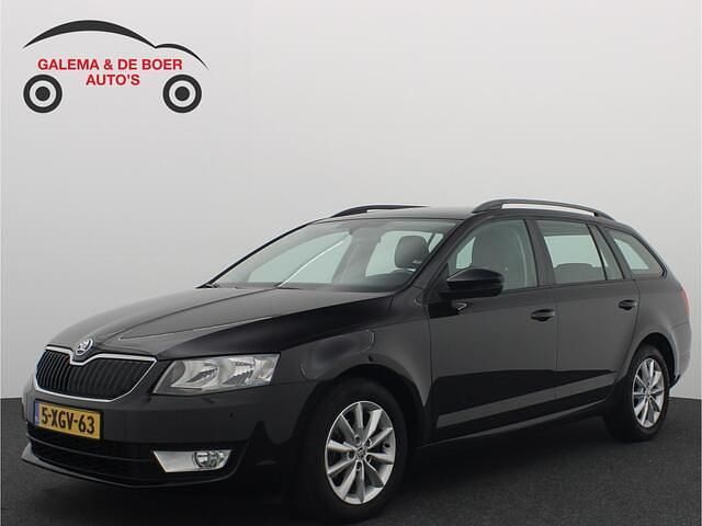 Zwart Gebruikt 2014 Skoda Octavia Business Line Stationwagen | € 5.888 (Eerlijke prijs) - Afbeelding 1/4