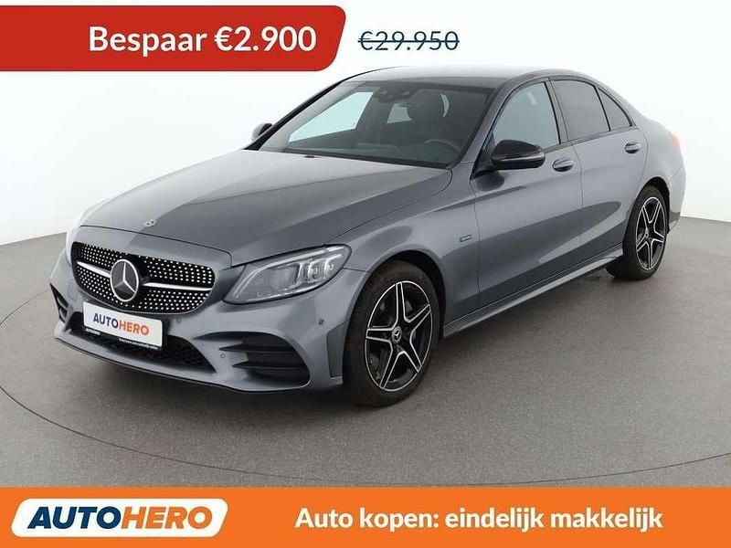 Grijs Occasion 2021 Mercedes C300e AMG line Sedan | € 27.249 (Super prijs) - Afbeelding 1/3