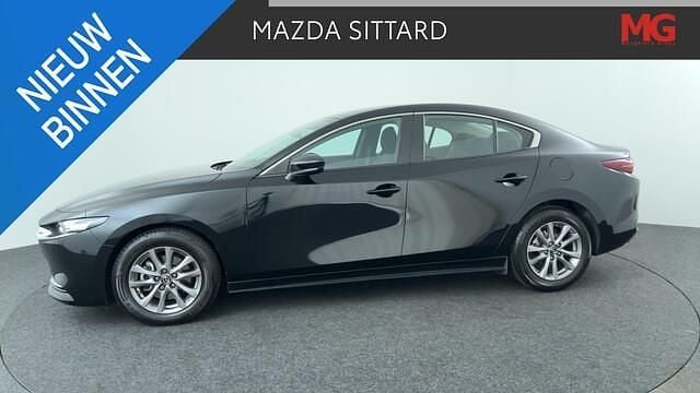 Jet black Gebruikt 2019 Mazda 3 Comfort Sedan | € 16.890 (Goede deal) - Afbeelding 1/4