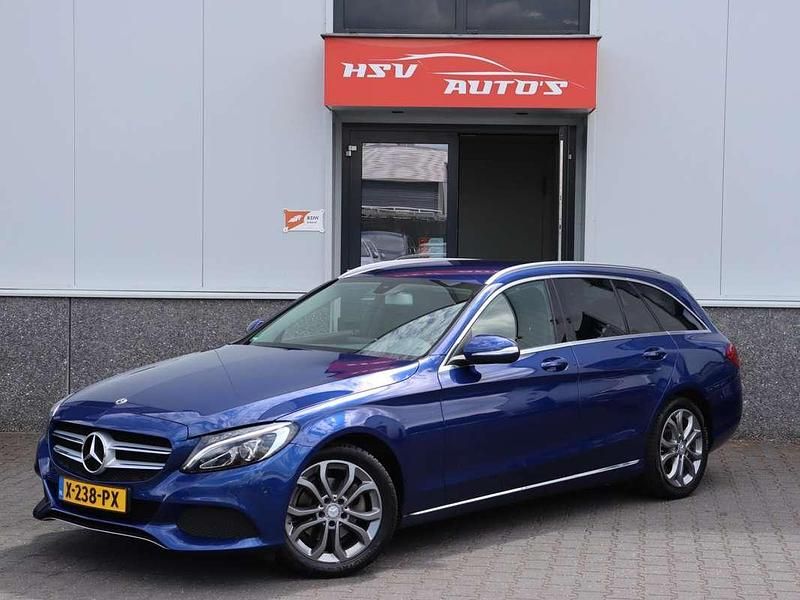 Blauw Gebruikt 2015 Mercedes C180 Prestige Stationwagen | € 15.450 (Goede deal) - Afbeelding 1/3