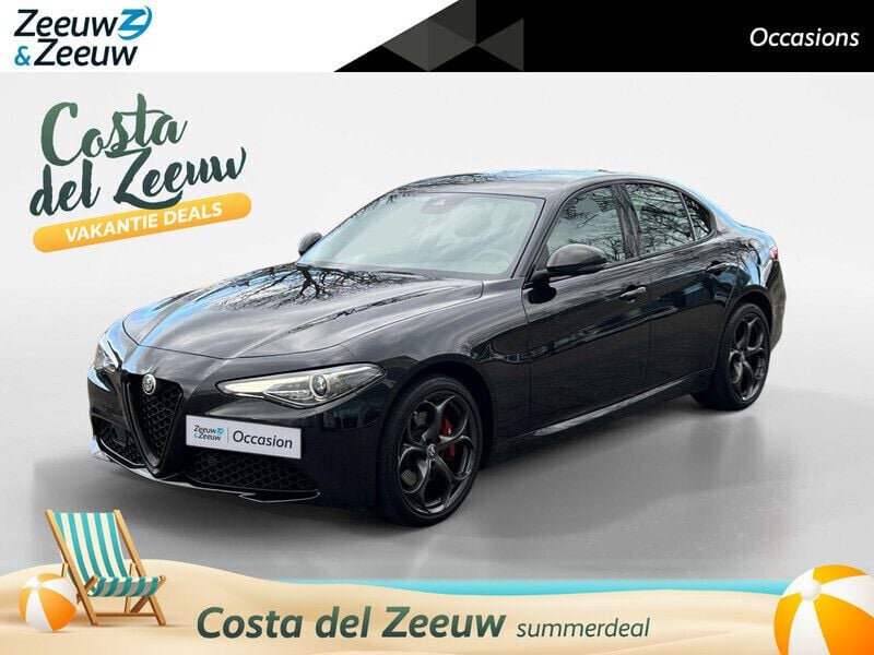 Zwart Gebruikt 2019 Alfa Romeo Giulia Tech Edition Sedan | € 28.945 (Eerlijke prijs) - Afbeelding 1/4
