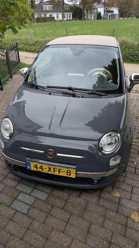 Grijs Gebruikt 2012 Fiat 500 Lounge Hatchback | € 5.999 (Eerlijke prijs) - Afbeelding 1/4