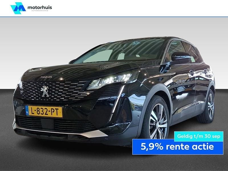 Zwart Gebruikt 2021 Peugeot 3008 Allure SUV | € 26.440 (Goede deal) - Afbeelding 1/4