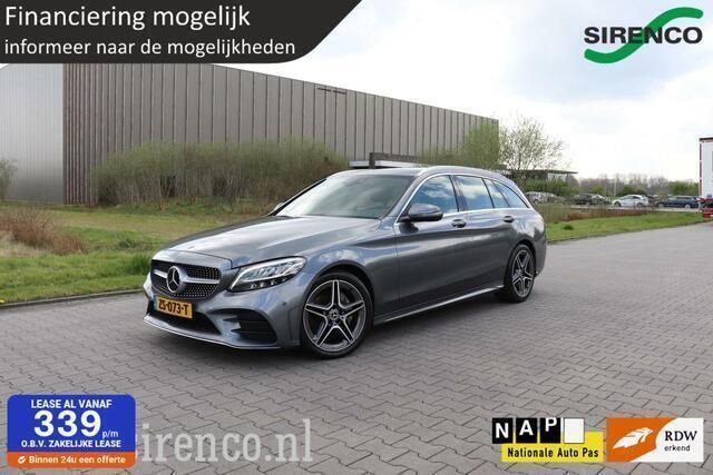 Grijs Gebruikt 2019 Mercedes C200 AMG Stationwagen | € 19.999 (Super prijs) - Afbeelding 1/4