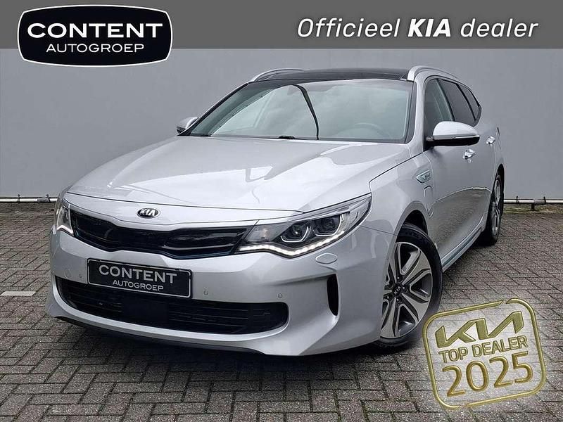 Grijs Gebruikt 2017 Kia Optima Stationwagen | € 20.940 (Eerlijke prijs) - Afbeelding 1/4