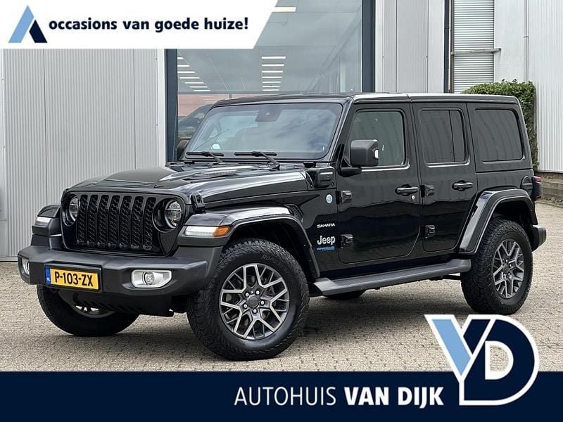 Zwart Occasion 2021 Jeep Wrangler Unlimited Sahara SUV | € 48.950 (Goede deal) - Afbeelding 1/4