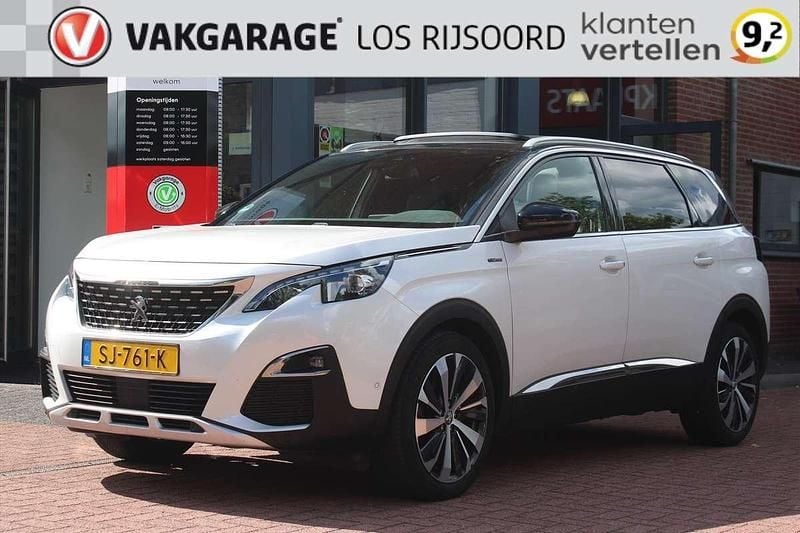 Wit Gebruikt 2018 Peugeot 5008 GT-line MPV | € 21.990 (Goede deal) - Afbeelding 1/4