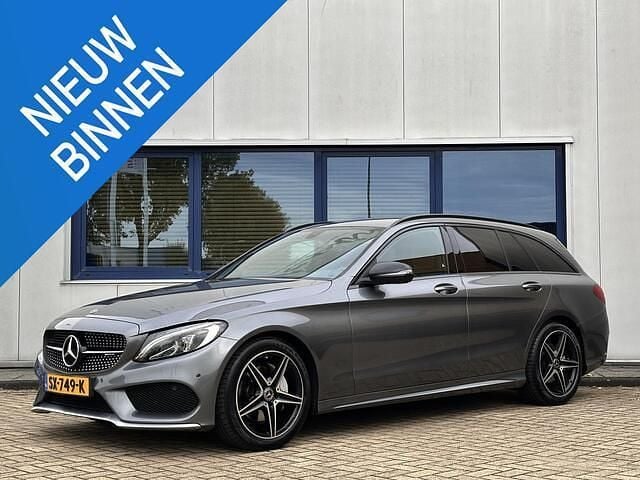 Grijs Gebruikt 2017 Mercedes C220 Prestige Stationwagen | € 22.750 (Duur) - Afbeelding 1/4