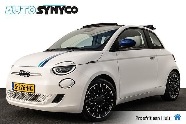 Wit Gebruikt 2022 Fiat 500e Icon Cabriolet | € 19.900 (Super prijs) - Afbeelding 1/4