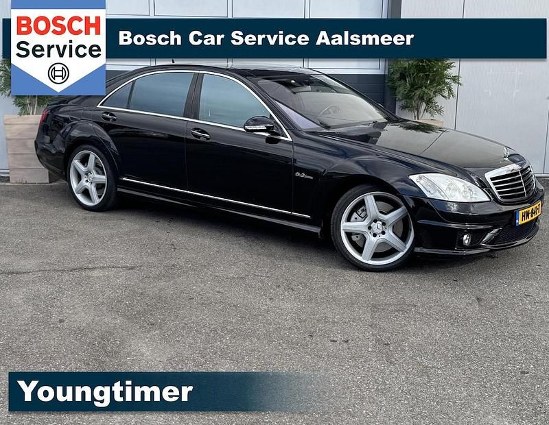 Zwart, metallic lak Gebruikt 2008 Mercedes S63 AMG AMG Sedan | € 24.500 - Afbeelding 1/4