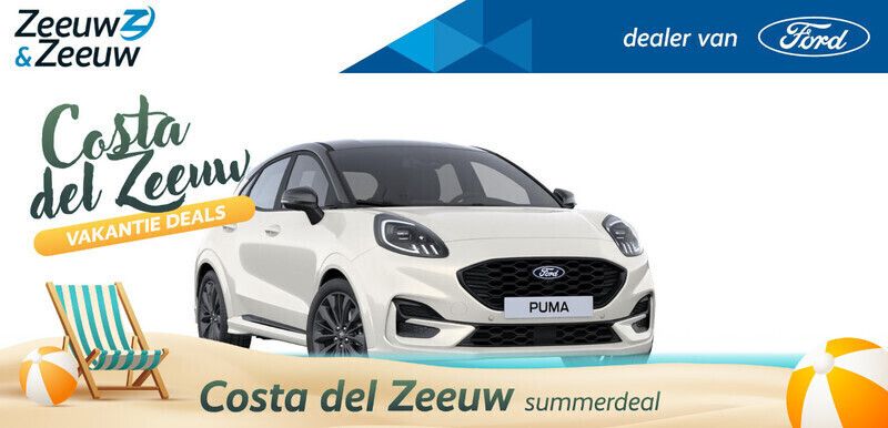 Metropolis white Nieuw 2025 Ford Puma SUV | € 40.295 (Duur) - Afbeelding 1/4