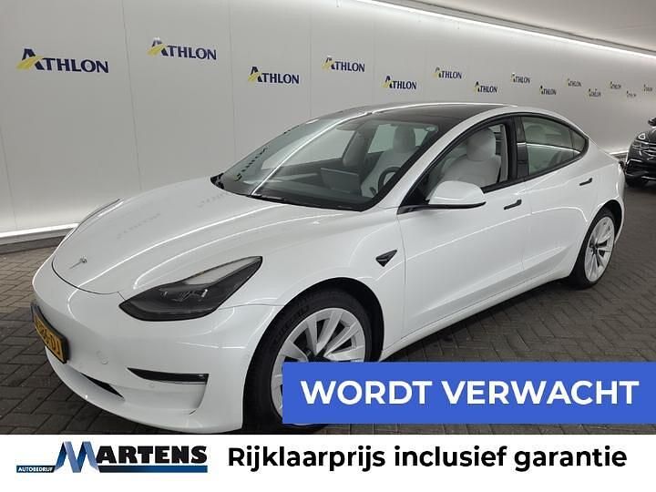 Wit Gebruikt 2021 Tesla Model 3 Long Range AWD Sedan | € 32.949 (Duur) - Afbeelding 1/4