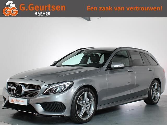 Grijs Gebruikt 2015 Mercedes C200 AMG line Stationwagen | € 18.945 (Eerlijke prijs) - Afbeelding 1/4