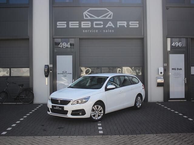 Wit Gebruikt 2019 Peugeot 308 SW Business-Line Stationwagen | € 11.450 (Goede deal) - Afbeelding 1/4