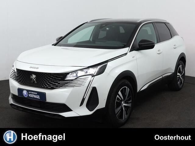 Wit, metallic lak Gebruikt 2021 Peugeot 3008 GT SUV | € 25.900 (Eerlijke prijs) - Afbeelding 1/4