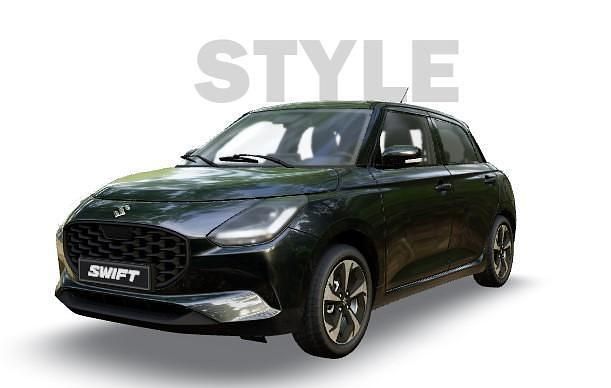 Super black pearl metallic (donker zwart metallic) Nieuw 2025 Suzuki Swift Style Hatchback | € 26.598 (Duur) - Afbeelding 1/3