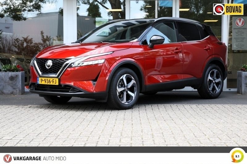 Rood Gebruikt 2022 Nissan Qashqai Tekna+ SUV | € 31.845 (Eerlijke prijs) - Afbeelding 1/4
