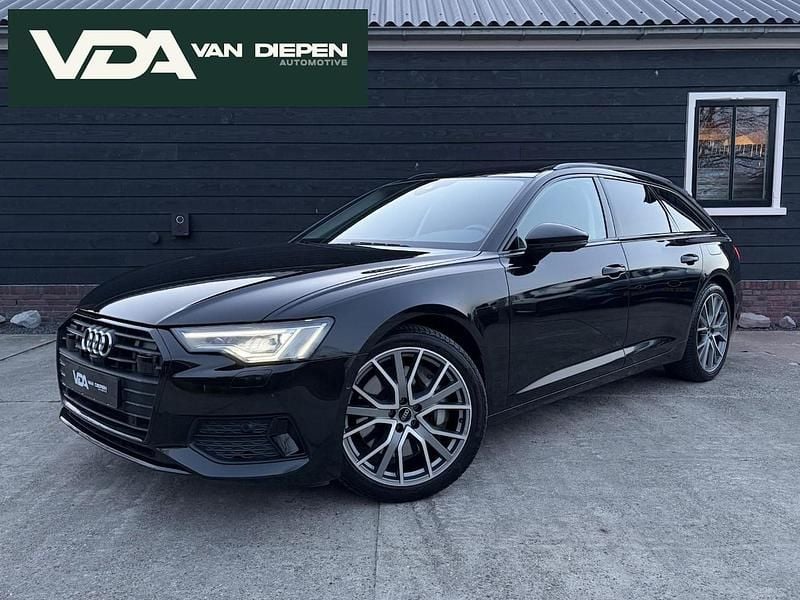 Zwart Occasion 2021 Audi A6 S-Line Stationwagen | € 34.950 (Super prijs) - Afbeelding 1/4