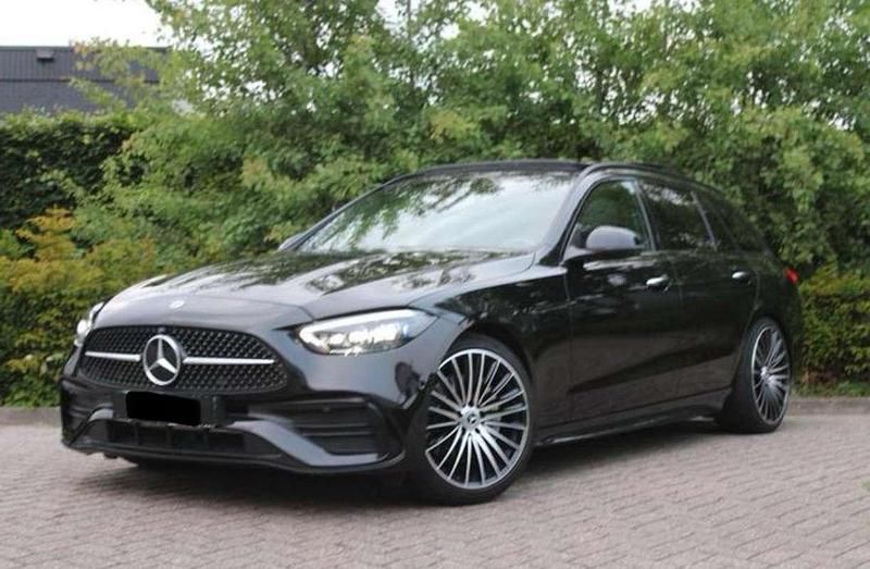 Zwart Gebruikt 2022 Mercedes C200 AMG line Stationwagen | € 39.450 (Eerlijke prijs) - Afbeelding 1/4