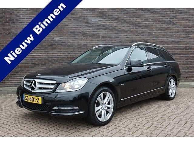 Zwart Gebruikt 2011 Mercedes C180 Avantgarde Stationwagen | € 9.945 (Eerlijke prijs) - Afbeelding 1/4
