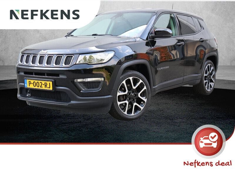 Zwart Gebruikt 2019 Jeep Compass Sport SUV | € 18.425 (Eerlijke prijs) - Afbeelding 1/4