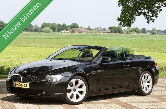 Zwart Gebruikt 2004 BMW 645 Cabriolet Cabriolet | € 12.249 - Afbeelding 1/4