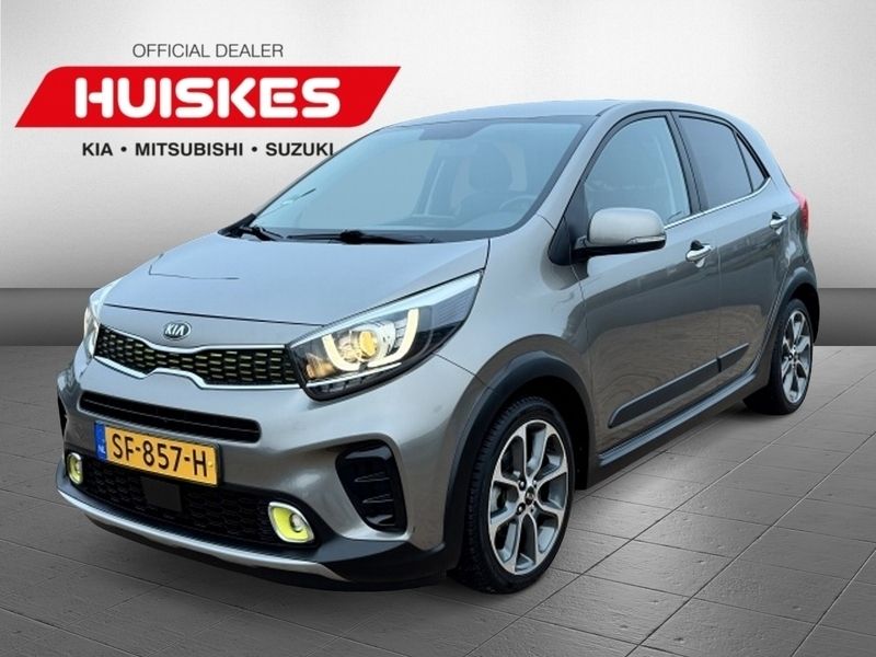 Grijs Gebruikt 2018 Kia Picanto X-Line Hatchback | € 12.450 (Eerlijke prijs) - Afbeelding 1/4