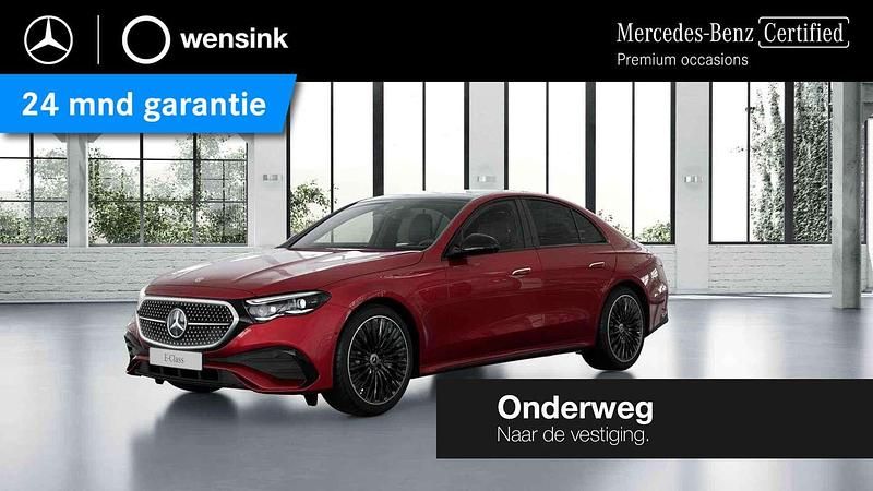 Rood Gebruikt 2024 Mercedes E300 AMG line Sedan | € 73.850 - Afbeelding 1/4