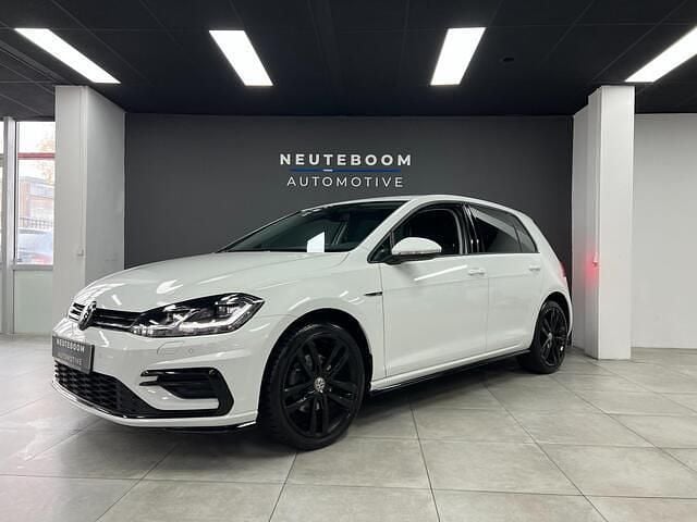 Wit Gebruikt 2019 VW Golf VII R-line Hatchback | € 18.250 (Super prijs) - Afbeelding 1/4