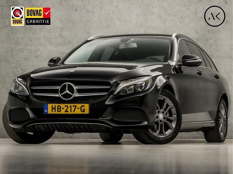 Zwart Occasion 2015 Mercedes C180 Stationwagen | € 14.445 (Eerlijke prijs) - Afbeelding 1/4