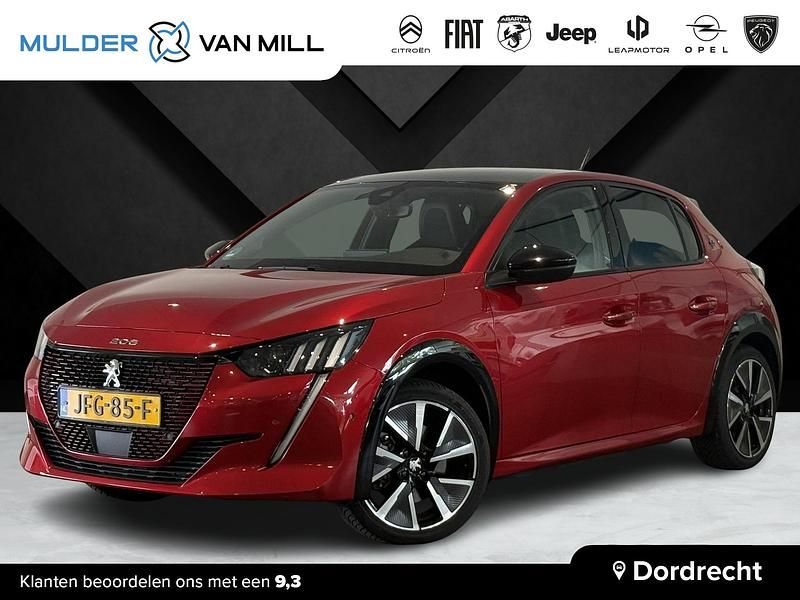 Rood Gebruikt 2022 Peugeot e-208 GT Hatchback | € 21.995 (Duur) - Afbeelding 1/4