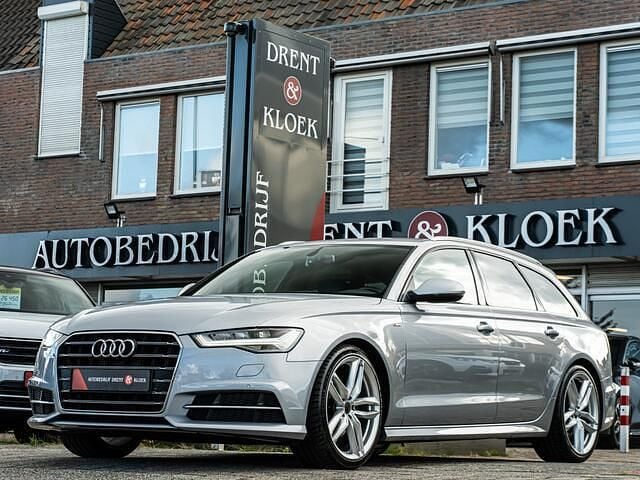 Grijs Gebruikt 2017 Audi A6 S-Line Stationwagen | € 25.450 (Eerlijke prijs) - Afbeelding 1/4
