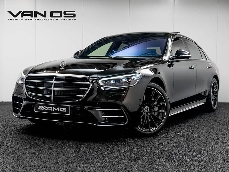 Zwart Gebruikt 2023 Mercedes S500 AMG line Sedan | € 129.995 - Afbeelding 1/4